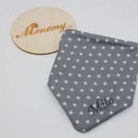 Halstuch für Kinder grau Sterne Fleece grau mit Namen personalisiert / Kinderhalstuch / Babyhalstuch Bild 10