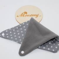Halstuch für Kinder grau Sterne Fleece grau mit Namen personalisiert / Kinderhalstuch / Babyhalstuch Bild 7