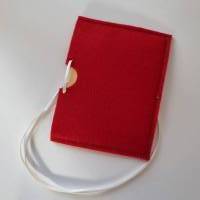Gutscheinhülle und Blanco-Klappkarte - klein in rot "Äpfel" - mit Fach für Gutscheine in Scheckkartengröß Bild 10