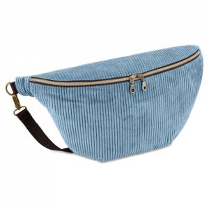 Bauchtasche Cord groß blau / Hipbag Cord / Crossbody bag Damen / Cord Tasche / Gürteltasche Cord / Geschenk für Frauen Bild 1