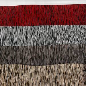 Kunstleder Stripes, schwarz-rot, metallic Effekt, Used-Look Bild 8