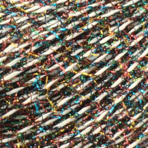 Finnisches Papiergarn -Fluffy Glitter Nordlichter - dünn, Stärke 1,65