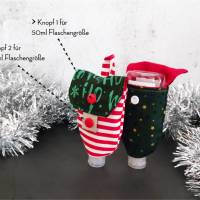 Desinfektionsmittel Anhänger / Handgeltasche mit Karabiner CANDY CANE - Weihnachten, Advent | RÄUBERKIND Bild 2