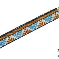 Breites Armband aus Miyuki Delicas und Bugle Beads Größe S/M, 17 cm Bild 1