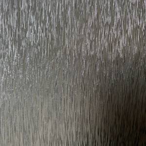Kunstleder Stripes, greige-silber, metallic Effekt, Used-Look Bild 6