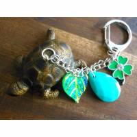 3 D Schildkröte    , Schlüsselanhänger, Taschenanhänger, Glücksbringer Bild 1