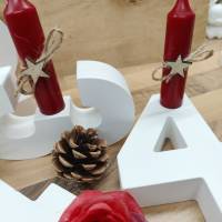Adventszahlen Kerzenhalter Zahlen 1-4, Moderner Adventskranz aus Keraflott Bild 5