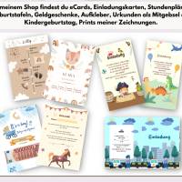 Personalisierte Regenbogen Urkunde für Kindergeburtstag | Selbstausdruck | Digitale Datei | DIN A4 | Mitgebsel Bild 5