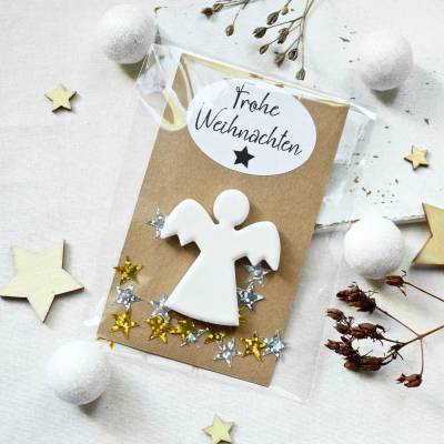 kleiner Engel aus Gießpulver ~ kleines Geschenk | Glücksbringer | Weihnachten