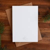 Weihnachtskarte | Weihnachtspost | Weihnachtsgruß | Weihnachtskugeln | aus Naturpapier | DIN A6 | Kuvert | Grußkarten Bild 5
