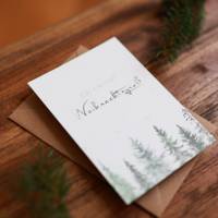 Weihnachtskarte | Weihnachtspost | Weihnachtsgruß | Winterlandschaft | aus Naturpapier | DIN A6 | Kuvert | Grußkarten Bild 2