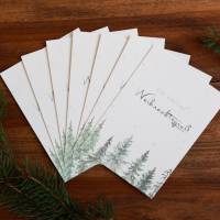 Weihnachtskarte | Weihnachtspost | Weihnachtsgruß | Winterlandschaft | aus Naturpapier | DIN A6 | Kuvert | Grußkarten Bild 3