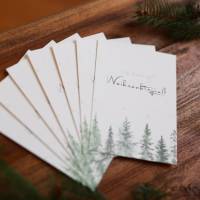 Weihnachtskarte | Weihnachtspost | Weihnachtsgruß | Winterlandschaft | aus Naturpapier | DIN A6 | Kuvert | Grußkarten Bild 4