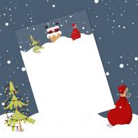 Friendly Fox Briefpapier Weihnachtsmann, Weihnachtsbriefpapier Santa Claus, Wunschzettel Papier, 50 Bögen Briefpapier Bild 5