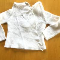 Vintage Babyflügelhemdchen Babyhemdchen in weiß aus den 70er Jahren zeitlos schön Bild 2