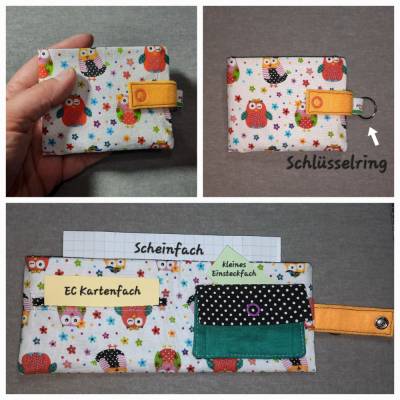 Mini Geldbörse/ Geldbeutel mit Schlüsselring