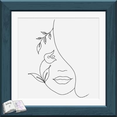 Digistamp 06 Tulpen Gesicht