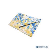 20 kleine Briefumschläge floral 004 gelb blau, handgemacht, für Gutscheine / Visitenkarten Bild 2