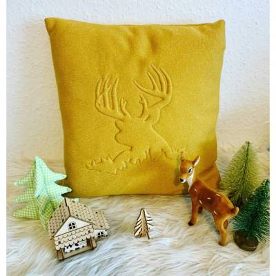 Stickdatei 3D Hirsch Trapunto Weihnachten Set 901 – inkl. Anleitung & Stickschaum