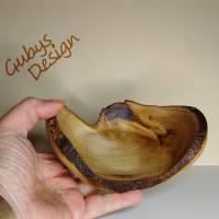Holzschale Handgedrechselt - Unikat aus unserer kleinen Holzwerkstatt Bild 4