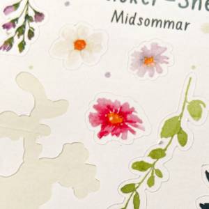 Sticker Midsommar | | Hochzeit | Wiesenblumen | Journal | Bulletjournal | Aufkleber Bild 6