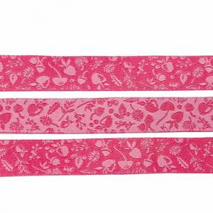 Webband - Forest Mini-Sweets - 1 m - 1,50 Eur/m - pink - beidseitig verwendbar - Lila-Lotta Design - farbenmix - 12 mm - Bild 2