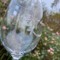 Weinglas mit Gravur | personalisiertes Weinglas zur Hochzeit | gravierte Weingläser zum Verschenken | Firmenlogo Bild 4