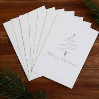 Weihnachtskarte | Weihnachtspost | Weihnachtsgruß | Weihnachtsbaum | aus Naturpapier | DIN A6 | Kuvert | Grußkarten Bild 3