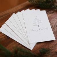 Weihnachtskarte | Weihnachtspost | Weihnachtsgruß | Weihnachtsbaum | aus Naturpapier | DIN A6 | Kuvert | Grußkarten Bild 4