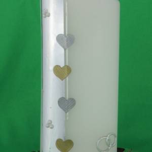 Flacher Metall-Leuchter aus Messing, glänzend, oval, für ovale Kerzen mit einer Breite von 90 mm Bild 3