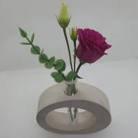 Blumenvase Vase aus Beton Betondeko Wohndeko Tischdeko für Blume Bild 3