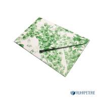20 kleine Briefumschläge floral 011 grün, handgemacht, für Gutscheine / Visitenkarten Bild 2