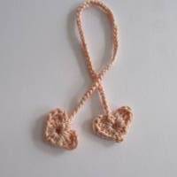 Nabelschnurbändchen Herzen rosa - 100% Baumwolle Bild 2