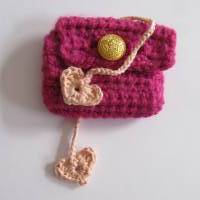 Nabelschnurbändchen Herzen rosa - 100% Baumwolle Bild 4