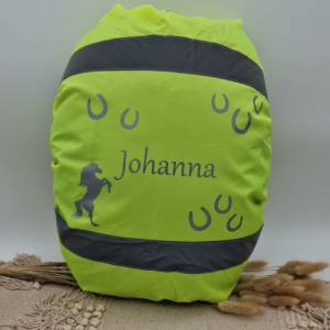Regenschutz für Schultasche | Warnüberzug personalisiert | Regenschutz personalisiert | Regenschutz Rucksack | Hülle Ruc Bild 3
