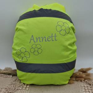 Regenschutz für Schultasche | Warnüberzug personalisiert | Regenschutz personalisiert | Regenschutz Rucksack | Hülle Ruc Bild 4