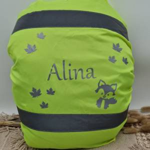 Regenschutz für Schultasche | Warnüberzug personalisiert | Regenschutz personalisiert | Regenschutz Rucksack | Hülle Ruc Bild 6