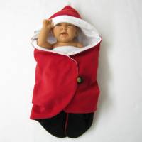 baby wrap kuscheliger schlafsack - strampelsack  aus fleece Bild 2