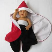 baby wrap kuscheliger schlafsack - strampelsack  aus fleece Bild 3
