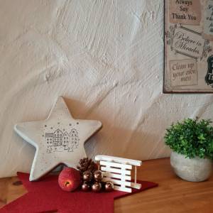 Weihnachtsstern aus Beton * Weihnachtsdeko Stern * Betonstern Weihnachten * skandinavische Weihnachtsdeko * Wichtelgesch Bild 5