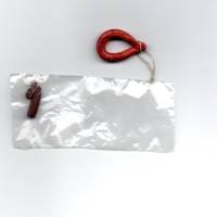 Miniatur Wurst Blutwurst ( Flöns)  mit Anschnitt für Küche im Puppenhaus oder  zur Dekoration , Krippenbau,Wichteltür Bild 2