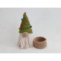 Handgefertigter Wichtel-Weihnachtsbaum mit Innenfach für Geschenke Bild 3