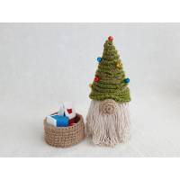Handgefertigter Wichtel-Weihnachtsbaum mit Innenfach für Geschenke Bild 7