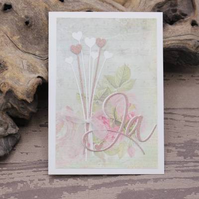 Glückwunschkarte zur Hochzeit Vintage