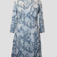 Damen Kleid im Barock Stil | Jeans Blau | Bild 1