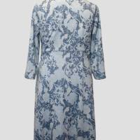 Damen Kleid im Barock Stil | Jeans Blau | Bild 3