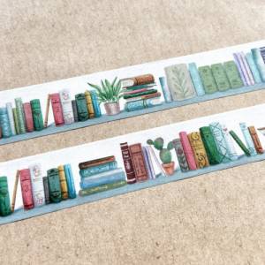 Washi Tape | Bücher | 10 m | Aufkleber | Bulletjournal | Journal Sticker | Bücherregal Bild 3