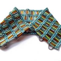 Breites Armband aus Bugle Beads & Rocailles Größe S Bild 4