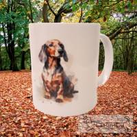 Tasse - Becher - Dackel - Hundemotiv - Fototasse mit Spruch - Geschenk für Hundefreunde Bild 1