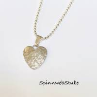 Anhänger aus Silber „Herzchen mit Struktur“ Bild 1